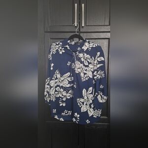 Long-Sleeved Floral Casual Summer Top